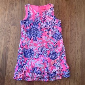 Lily Pulitzer tank dress w/built-in shorts size 4 womens